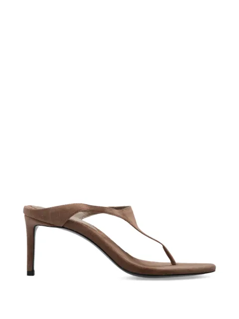 BLACK SUEDE STUDIO Laurel leather heeled sandals Brown LAUREL65