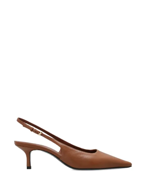 BLACK SUEDE STUDIO Lainey leather heeled pumps Brown LAINEY50