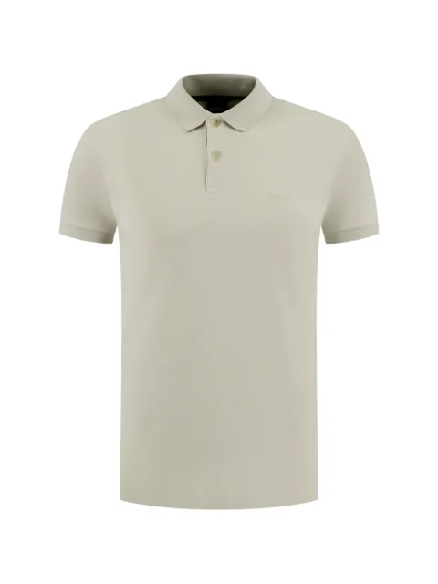 BOSS logo-detail polo shirt Neutrals 50555153