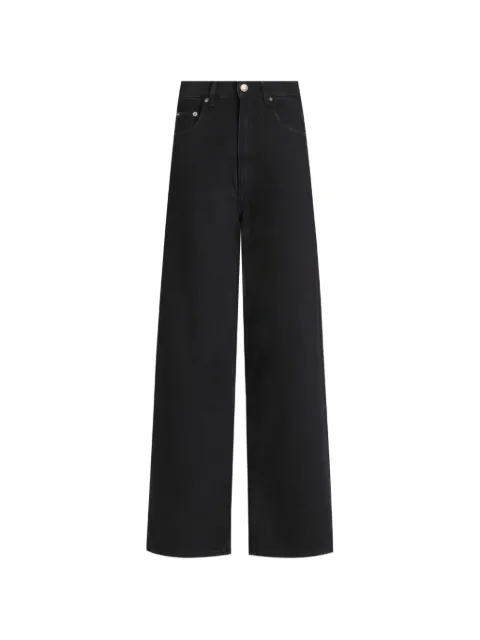 Dolce & Gabbana five-pocket wide-leg jeans Black FTDDHDG8OX9
