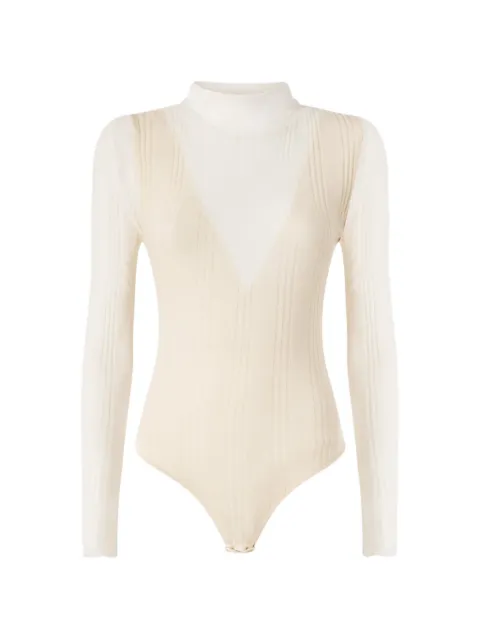 PINKO bodysuit with sheer details White 106320A34B