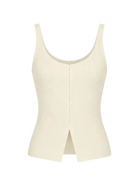 Reformation Eloise cotton tank top Neutrals 1317786FDL