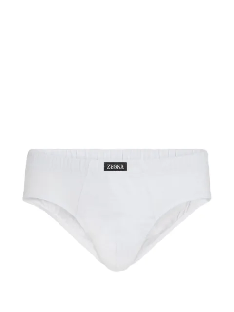 Zegna elasticated logo briefs White N2L61011