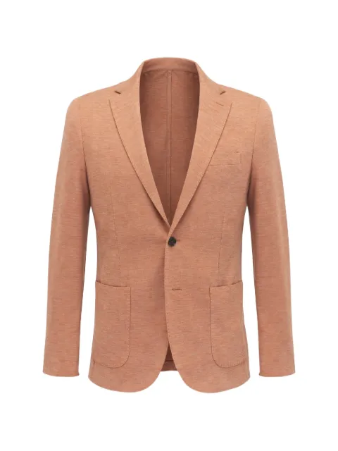 Maurizio Baldassari patch-pockets single-breasted blazer Orange TJW040523