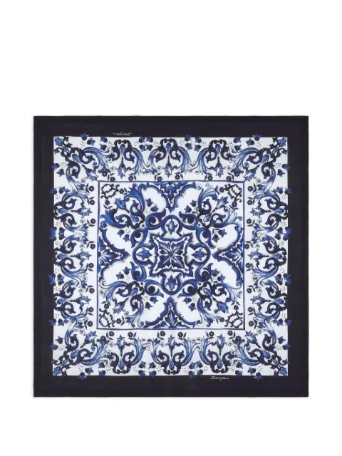 Dolce & Gabbana mediterranean floral tablecloth White TCG001TCADN