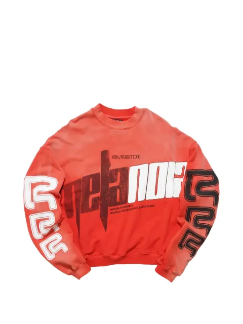 RRR123 graphic crewneck sweater Red ALLTCN64