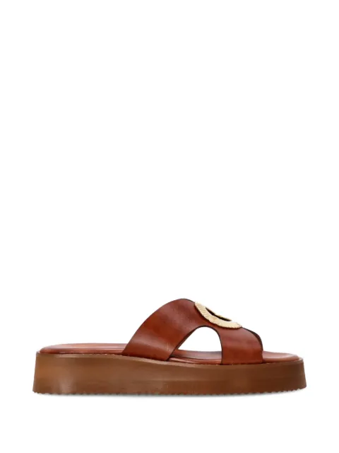 Kotris Sandals Helios cut-out platform sandals Brown 183031