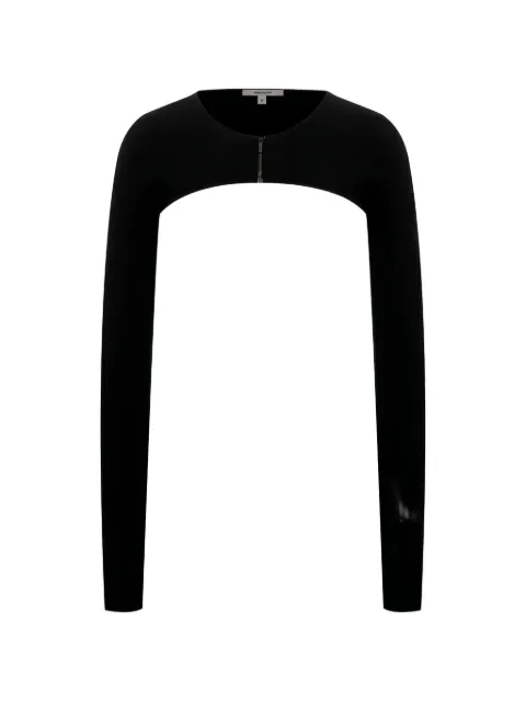 Nensi Dojaka zip front knitwear Black NDSS24KT051
