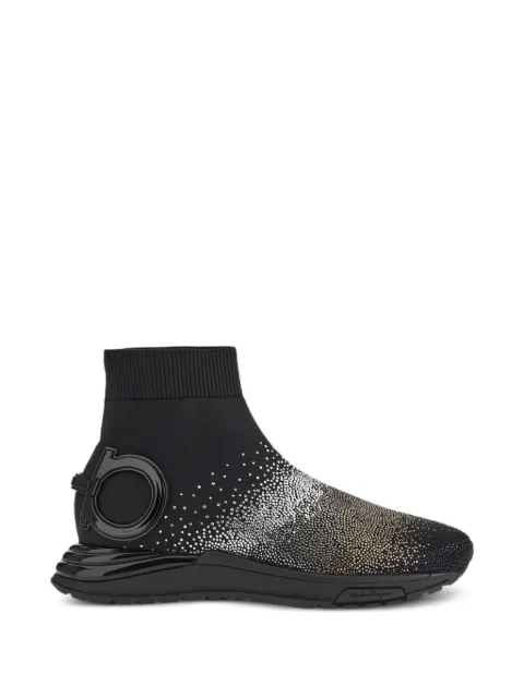Ferragamo logo-detail embellished sneakers Black 750782