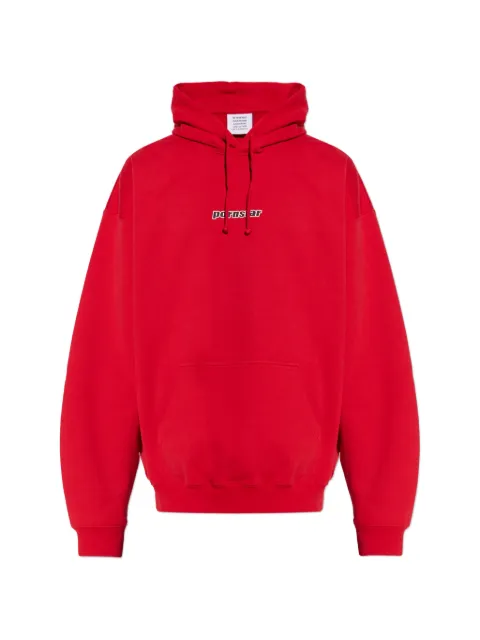 VETEMENTS long-sleeve drawstrings hoodie Red ME76HD216R