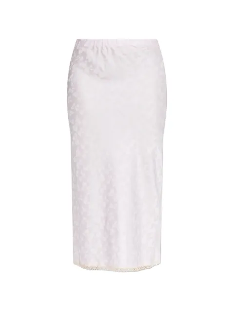 LoveShackFancy Kalo bow jacquard maxi skirt Pink LS9922919