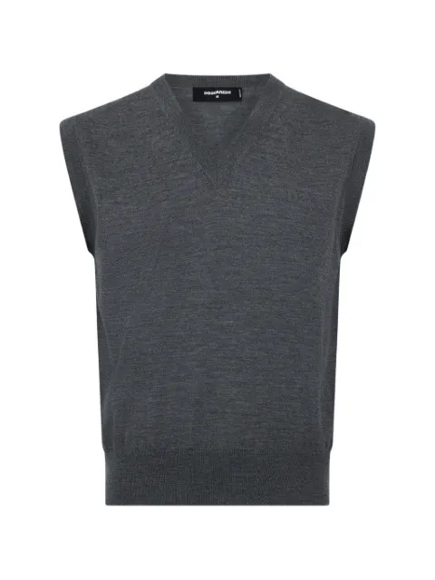 DSQUARED2 D2 wool gilet Grey S74HA1555S18310