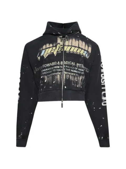RRR123 zip-up radical rose jacket Black RDCLHD08