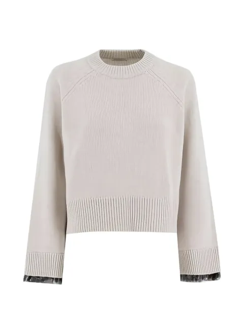 Brunello Cucinelli cropped sweater Neutrals M16521800C9610