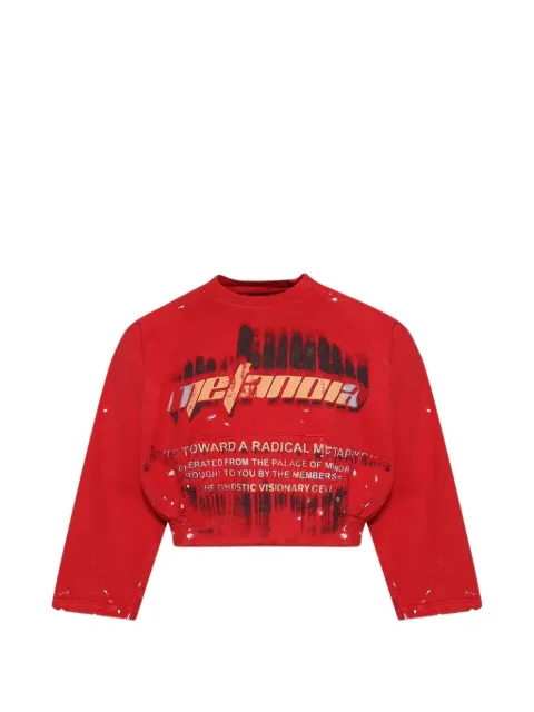 RRR123 graphic-print crew-neck sweatshirt Red RDCLCN64