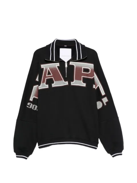 Napapijri half-zip striped-collar sweatshirt Black NP0A8B38941