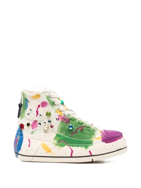 R13 embellished sneakers Neutrals R13S5029S225AOFFWHITE