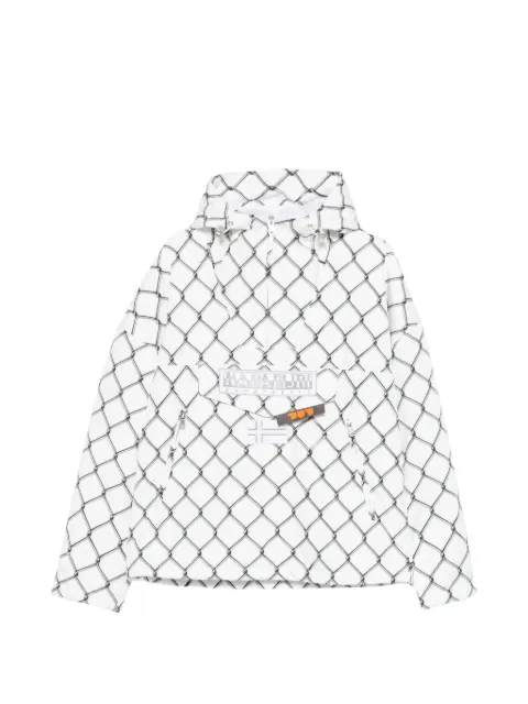 Napapijri graphic hooded coat White NP0A8AROFC31FC31