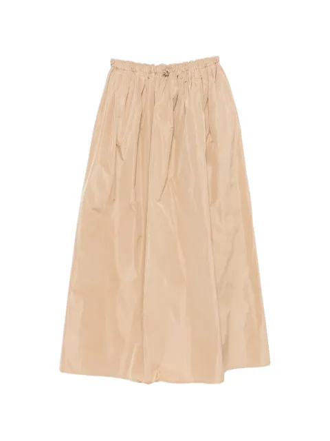 Fabiana Filippi drawstring gathered maxi skirt Neutrals GND276F8220000M123