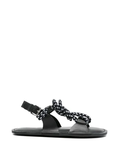 Plan C braided-yarn sandals Black SACSG04G01LV050Z3136