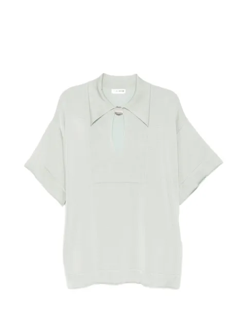 Jil Sander pin polo top Green J02GL0110J18364460