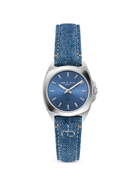 rag & bone Bleeker 30mm watch Blue RBL250010