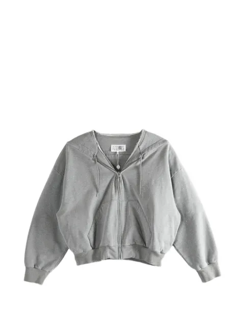 MM6 Maison Margiela zip-fastening hoodie Grey S52HG0041S25337853M