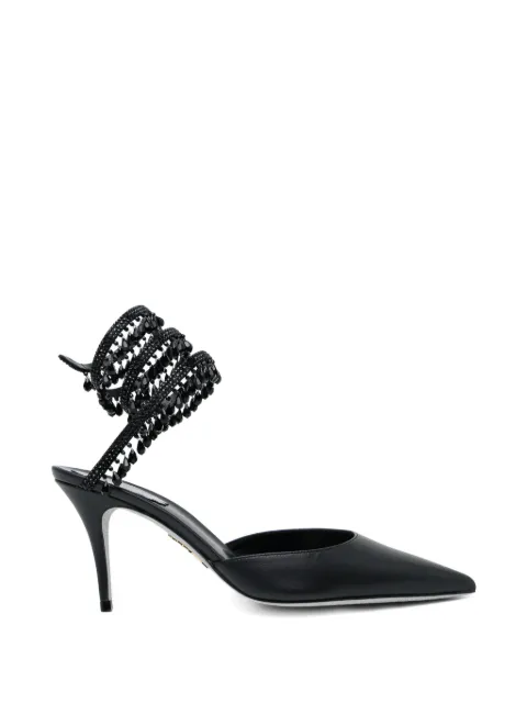 René Caovilla 80mm crystal-embellished pumps Black C12867080NA01V050