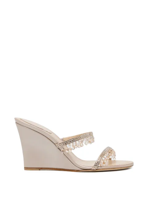 René Caovilla 80mm crystal-embellished sandals Neutrals C12804080RN01V104