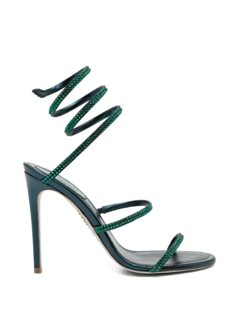 René Caovilla 105mm Cleo sandals Green C12369105RN01V147