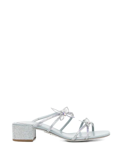 René Caovilla 40mm crystal-embellished sandals Blue C12859040RN01Y417