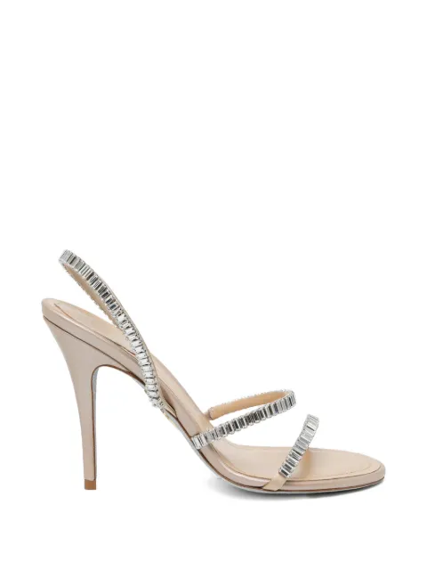 René Caovilla 100mm crystal-embellished sandals Neutrals C12792100RN01Y068