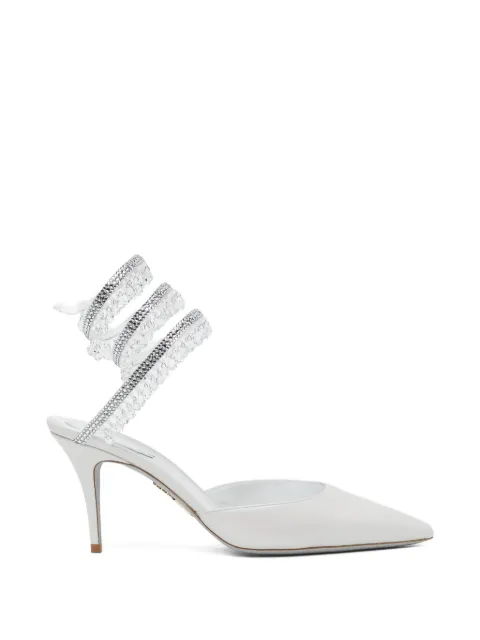 René Caovilla 80mm crystal-embellished pumps Grey C12867080NA01V108