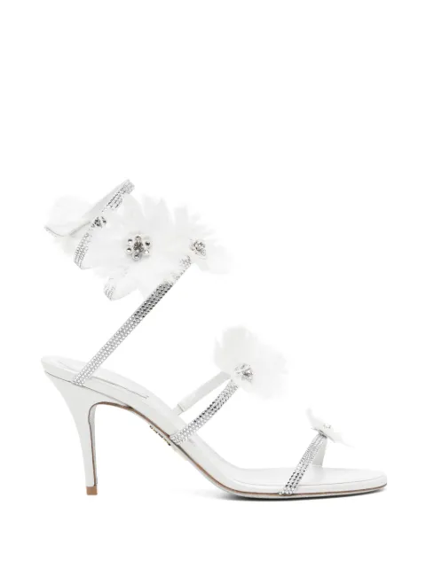 René Caovilla 80mm Jolene sandals Neutrals C12852080RN01V108