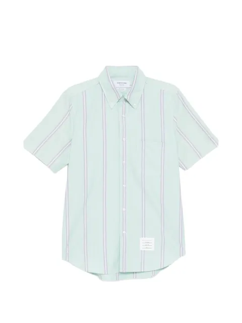 Thom Browne striped shirt Green MWS239AF0662350