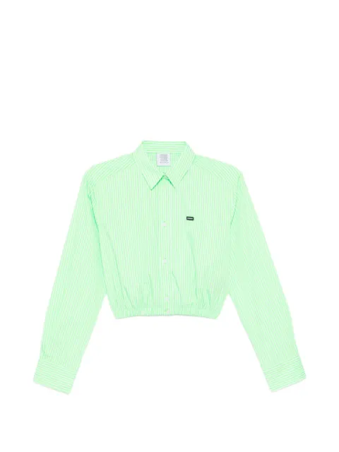VETEMENTS striped shirt Green WE76SH389ES