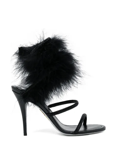 René Caovilla 100mm Juniper sandals Black C12833100RN01V050