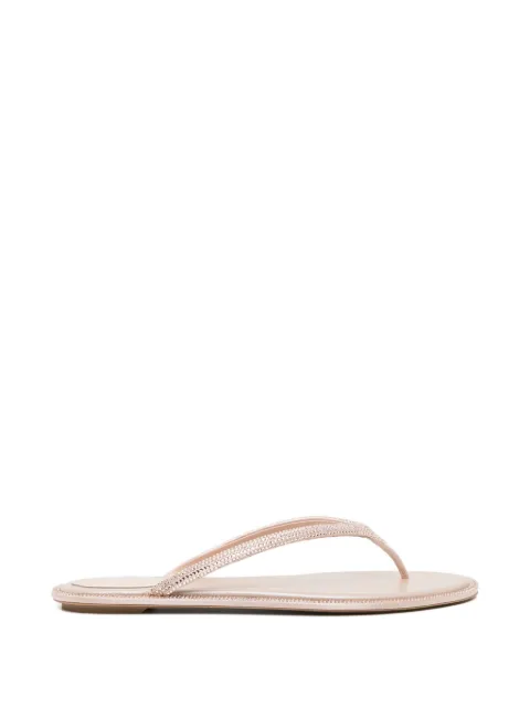 René Caovilla embellished flat sandals Pink C11663010RN01V233
