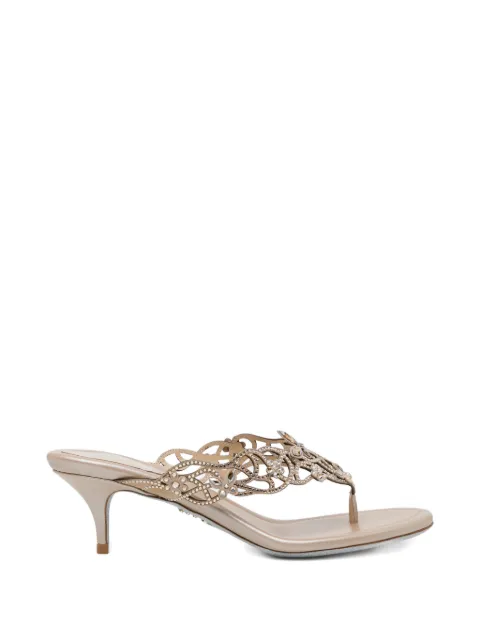 René Caovilla 60mm crystal-embellished sandals Neutrals C12825050C001V104