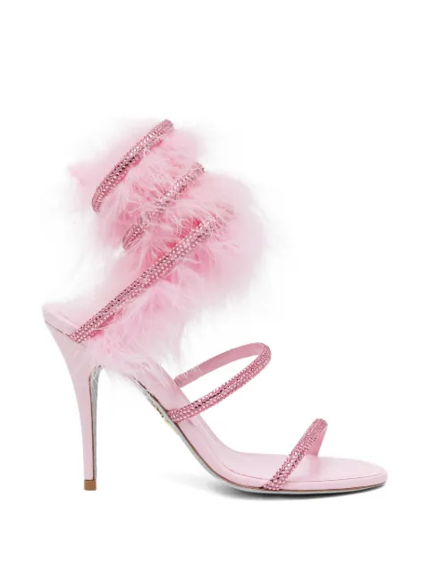 René Caovilla 100mm crystal-embellished sandals Pink C12833100RN01V948