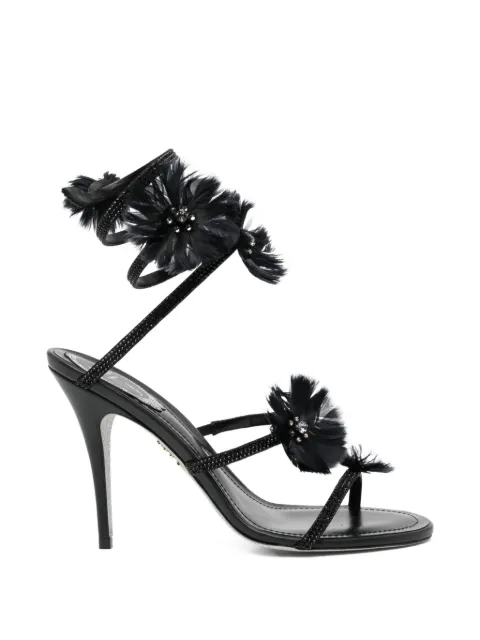 René Caovilla 100mm Jolene sandals Black C12852100RN01V050