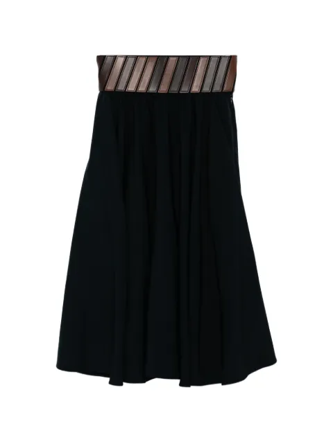Alaïa belted skirt Blue AA9J2487T612C