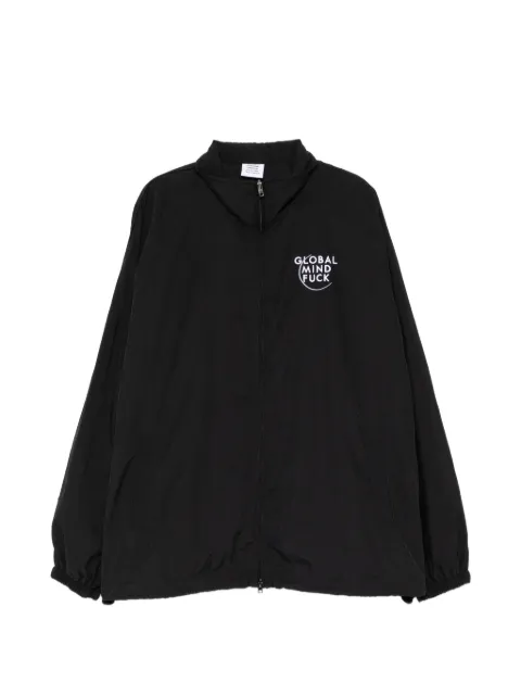 VETEMENTS logo-embroidered jacket Black ME76GJ121B