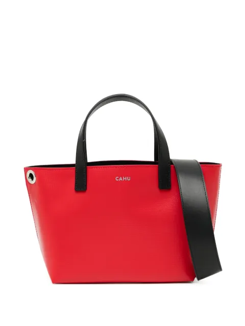 Cahu logo-printed tote bag Red PXSRENRED