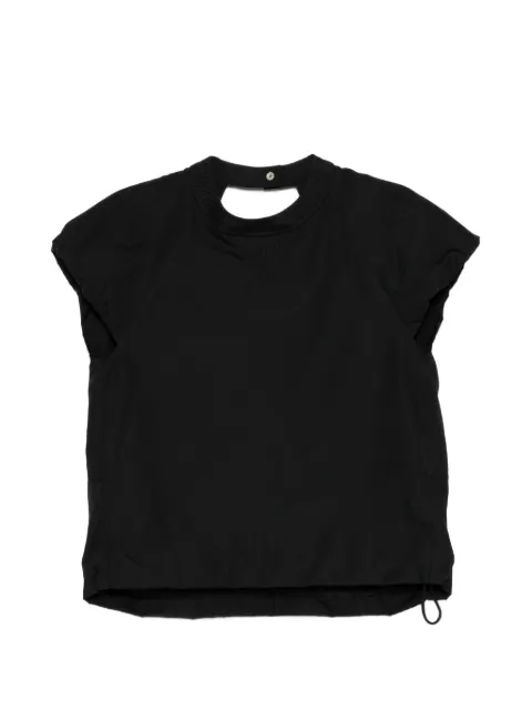 sacai drawstring gathered skirt Black 2608392
