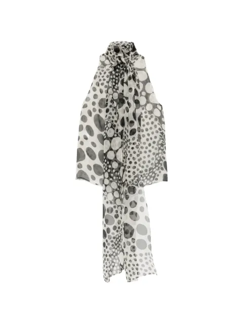 Isabel Sanchis polka-dot scarf blouse White 219KAURPD