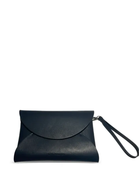 Kata Szegedi nappa leather clutch bag Blue KSCL25103