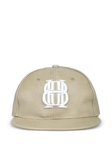 BREATH crocodile-effect embroidered baseball cap Neutrals BR25AWAC8102BEI