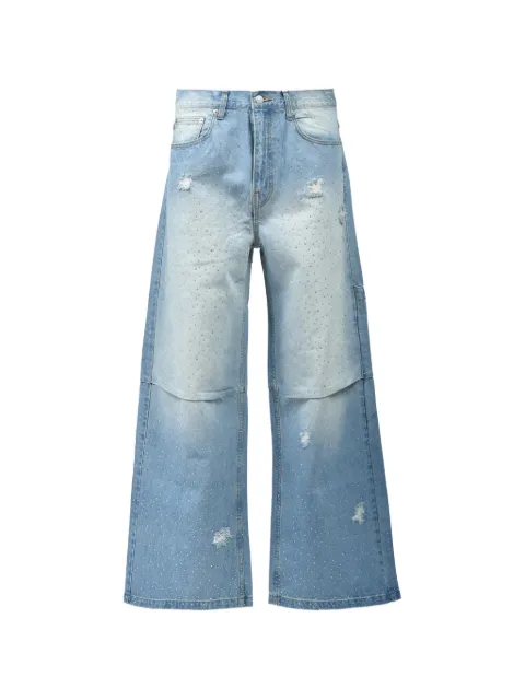 BREATH ripped embellished jeans Blue BR25AWP1019