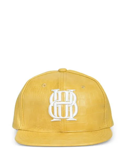 BREATH croc-embossed logo baseball cap Yellow BR25AWAC8102MUS